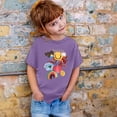 thumbnail image 3 of Hienoo Toddler Girls Graphic T-Shirt Short Sleeve Round Neck T Shirt Summer Casual Tee Shirt, 3 of 3