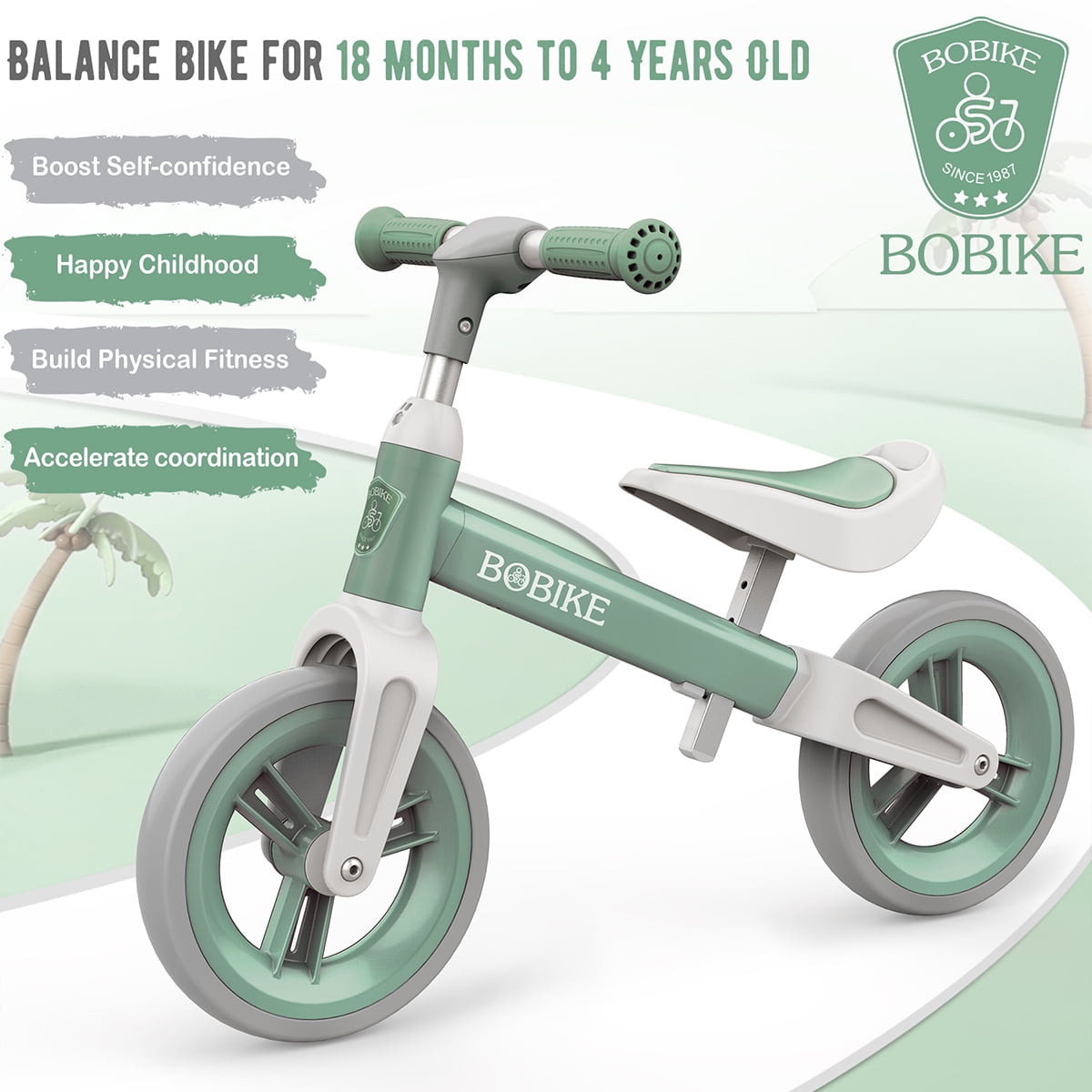 Bobike Toddler Balance Bike Toys for 1 to 6 Year Old Girls Boys