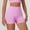 Pink, variant on LYMAYTER Women's Summer Booty Lift Workout Shorts High Waisted Quick-Dry Casual Sportswear S-XL