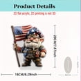 thumbnail image 3 of Patriotic 2D Decorative Ornament, 4th of July Independence Day Handicraft, Tabletop Accent for Living Room Foyer Entryway, Sleek indoor Shelf Decor Ideal for Patriotic Holiday Home Casual Adornment, 3 of 6