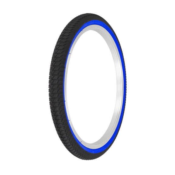 PRO  Bicycle Bike Tire 20 X 1.75 Black/Blue Sidewall Tire P-1064