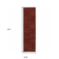 thumbnail image 5 of HomeRoots 510263 2 x 8 ft. Red Gray Deep & Charcoal Power Loom Stain Resistant Runner Area Rug, 5 of 5