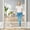 White, variant on Dog Gate - 18"-45" Adjustable Extra Wide Metal Baby Gate to Step Over, 10" Tall Small Pet Gate with 3 Extension Kits, Pressure Mounted for Doorways & Stairs