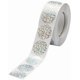 thumbnail image 1 of 1 rollo de 500 etiquetas autoadhesivas de regalo en blanco con purpurina, etiquetas adhesivas redondas., 1 of 4