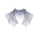 thumbnail image 1 of INSPIRE CHIC Chal de Encaje Mantilla de Tul, Cubierta Triangular para la Cabeza, Velo de Iglesia para Misa, Damas de Honor de Boda 51.2"x15.7" Gris, 1 of 5