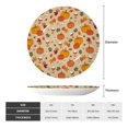 thumbnail image 2 of Salouo Fall Autumn Pattern Bone China Decorative Plate,Holiday Decor Decorative Ceramic Plates with Stand Elegant Home DéCor for Hallway/Living Room/Bedroom-6in, 2 of 6