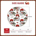 thumbnail image 2 of Fotbe Rabbit And Hedgehog Pattern Christmas Tree Skirt, Tree Skirts Plush Christmas Decorations, Christmas Tree Skirts Xmas Decorations Holiday Party Decor-30", 2 of 6