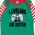 thumbnail image 4 of Inktastic Leveling Up to Big Sister Girls Long Sleeve Baby Bodysuit, 4 of 5