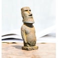 thumbnail image 5 of Cast Iron Easter Island Moai Figurine for Home Decor,Metal Statue Study Bookshelf, Wall Shelf, Living Room,Office,Garden Decor (S), 5 of 6