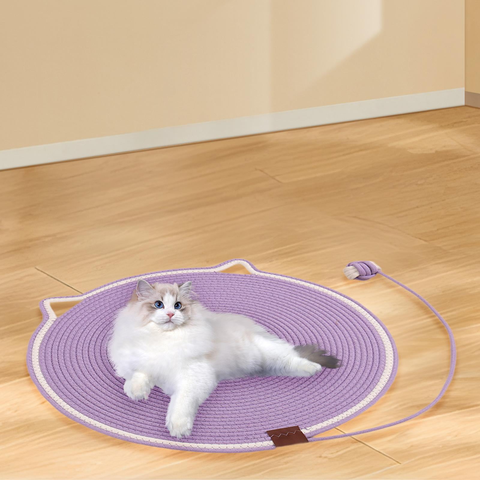 Bvdfgk Cat Scratch Mat Cat Scratch Pad Pet Supplies Grinding Claws Protecting Furniture purple