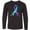 AB-Black, variant on Inktastic Suicide Prevention Ribbon with Blue and Purple Hearts Long Sleeve Youth T-Shirt