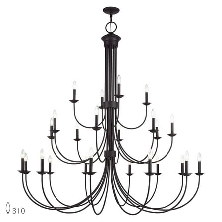 Livex Lighting - Estate - 24 Light Grande Foyer Chandelier-62 Inches Tall and 60