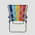 Mainstays High Back Steel Frame  Strap Chair, Multicolor2 Pack