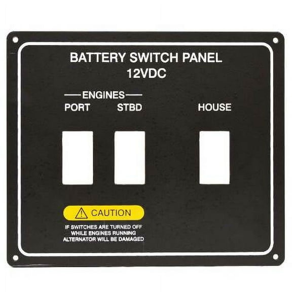 Sea Ray Boat Blank Switch Panel 2343069 | Battery 7 3/4 Inch Aluminum