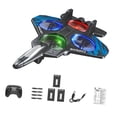 thumbnail image 3 of Avión de control remoto de espuma Avión RC Giro de 360 degree Regalos para niños Portátil Fácil de tres baterías azules, 3 of 9