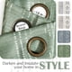 thumbnail image 5 of Cortinas Jinchan Blackout 95% Boho 160x160 cm Blanco/Verde Salvia, 5 of 7