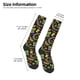 thumbnail image 2 of Fotbe Mardi Gras3 Calcetas Divertidas Estampadas para Hombre y Mujer, Calcetas de Algodón hasta la Rodilla para Caminar, Correr, Enfermería y Embarazo, 2 of 6