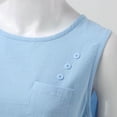 thumbnail image 6 of JFGHDG Linen Tank Tops for Women Summer Gauze Comfy Sleeveless Cotton Linen Shirts Loose Lightweight Casual Camisole Blue 4XL, 6 of 7