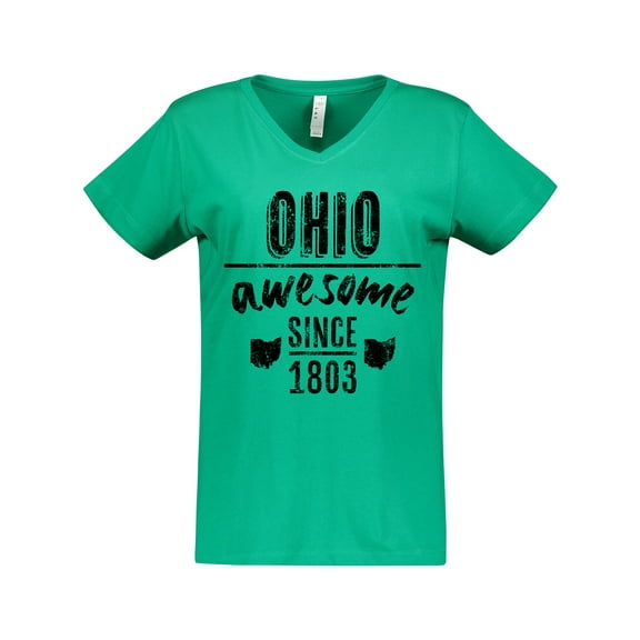 Inktastic Ohio Awesome Since 1803 Women's V-Neck T-Shirt