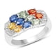 thumbnail image 1 of 2.05 Carat Genuine Multi Sapphire .925 Sterling Silver Ring QJ Model, 1 of 3