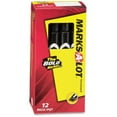thumbnail image 3 of Marks-a-lot Avery Permanent Markers, Large Desk-Style Size, Chisel Tip, Water and Wear Resistant, 12 Black Markers (08888), 3 of 4