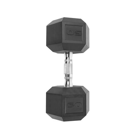 CAP Barbell Coated Hex Dumbbell, Single 50 lbs