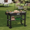 thumbnail image 4 of Grill Cart for Blackstone Griddle, Portable Outdoor Grill Table, Foldable Cart Table with Wheels，Griddle Stand Fit 17 Inch Or 22 Inch, 4 of 6