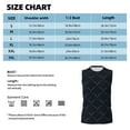 thumbnail image 5 of Lsque Black Fish scales Print Men's Cotton Blend Sleeveless Muscle Shirts (S-3XL)- Moisture Wicking, Odor Protection, UPF 30+,XX-Large, 5 of 8