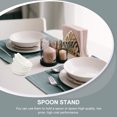 thumbnail image 3 of Miangastore Spoon Rest Ladle Holder For Countertop White 6Pcs 3.1X1.9X0.8In, 3 of 9