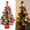 red, variant on 18-Inch Mini Christmas Tree, a Tabletop Decoration Featuring LED, Artificial Pine, And Ornaments for Holiday Desk Decor