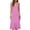 Pink, variant on VBVC Women's Adjustable Strap Floral Maxi Dress,Ladies V Neck Sleeveless Dress with Pockets,Flowy A-Line Boho Sundress For Women,Multicolor,S-5XL