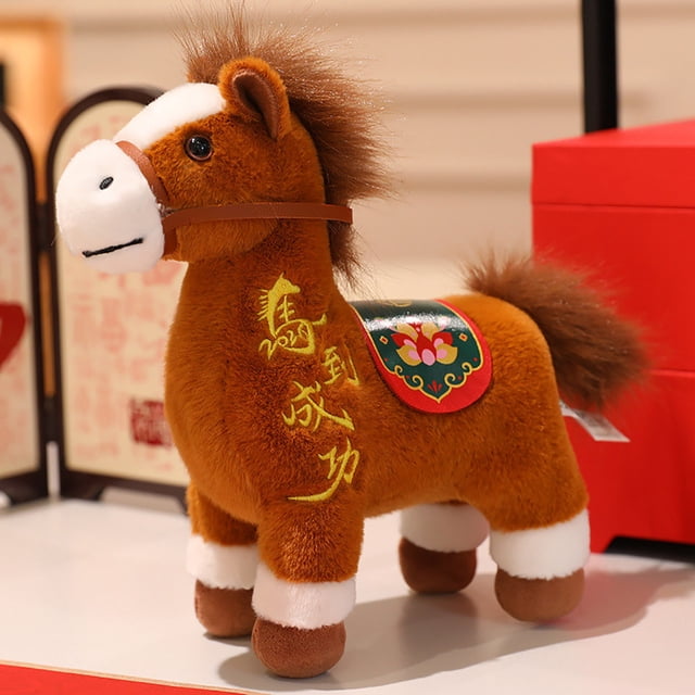 Muñeca adorable, muñeca de juguete del año del caballo, muñeca de juguete de caballo bebé para acompañar a la muñeca a dormir, regalo. Una muñeca