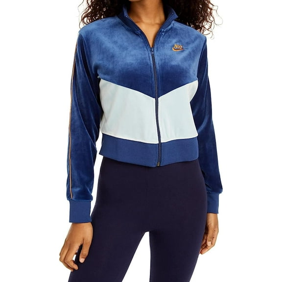 Nike Womens Velour Colorblocked Jacket