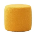 thumbnail image 4 of Foot Rest Stool Sofa Tea Stool Seat Chair, Stable Footstool Bench, Small Cylinder Stool for Apartment Entryway Nursery Bedroom Living Room yellow, 4 of 8