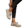thumbnail image 5 of Willtoo Women's Low Top Canvas Shoes Lace Up Sneakers Lightweight Casual Walking Shoes Comfortable Soft Sole Non Slip Orthopedic Sneakers, 5 of 6
