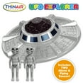 thumbnail image 3 of Playful Minds: UFO Explorer - Lights & Sounds ET Outer Space Toy Set, Flying Saucer Ship w/ Alien Cockpit, 2 Martian Figures, Play & Explore, Kids 3+, 3 of 9