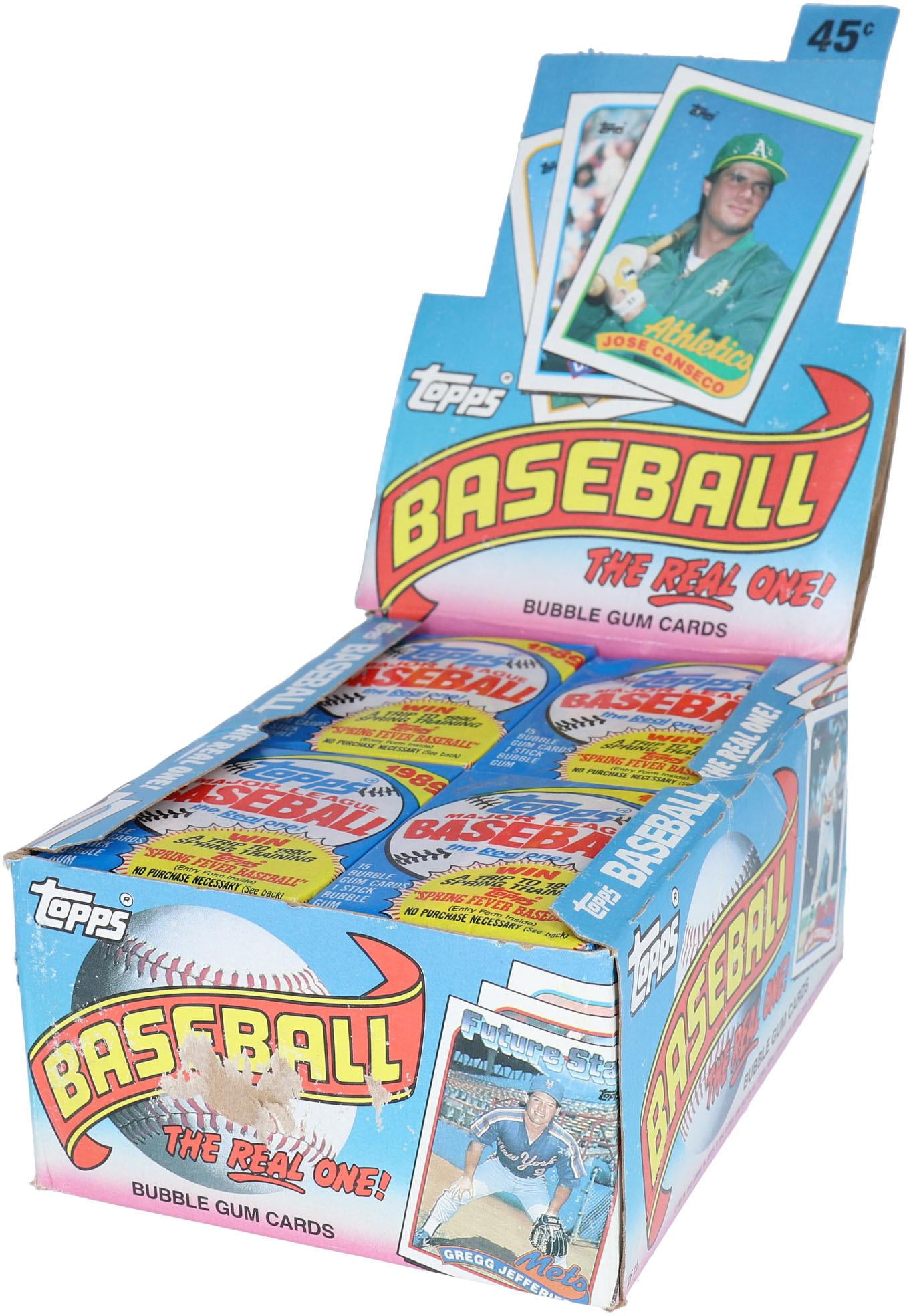 1989 Topps Baseball 36Card Pack Wax Box Topps