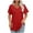 Womens tops plus size-Red, variant on Homenesgenics Summer Womens Tops under $10 Womens Tops Plus Size Women's Spring and Summer V- Neck Printed Casual Pullover with Short Sleeves Pink XL