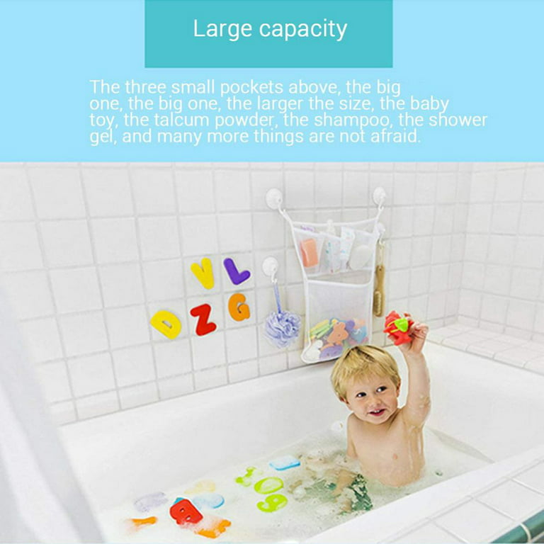 Bath Toy Storage, Corner Bath Toy Organizer for Tub, Bath Net for