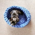 thumbnail image 2 of Lits pour Chats d'Intérieur Chiens, Lit pour Chaton Chiot Chaton Rond Doux Polyester Coton Coussins pour Animaux Lits Lavables, 2 of 6