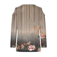 thumbnail image 4 of BangWanChi Womens Summer Tops 3/4 Sleeve Women's Fashion Printed T-Shirt 3/4 Sleeves Blouse Round Neck Casual Tops, 4 of 5