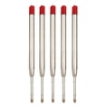 thumbnail image 1 of 5/10/20Pcs Ballpoint Pen Refill For Parker Pens Medium Point L:3.9 In Black Blue Red Ink Rods G2 Metal Refill Writing Stationery 5 PCS Red, 1 of 6