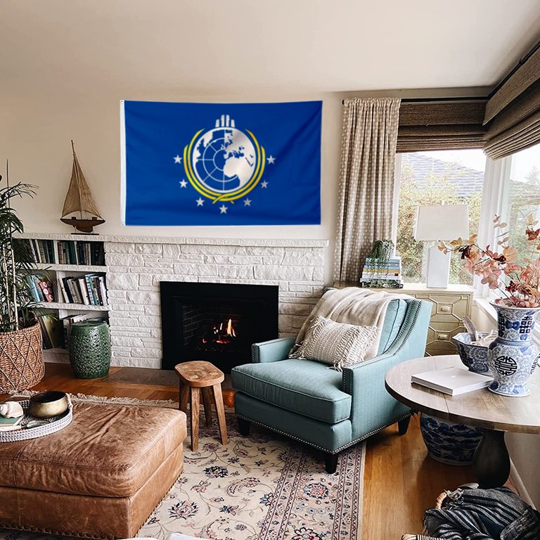 mokarier Super Earth Flag Banner Outdoor Indoor Decoration Flag