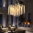 thumbnail image 4 of Modern Tree Branch Chandelier 24'' 8-Light Crystal Pendant in Gold Luxury Round Raindrop Pendant Light Fixture with Adjustable Height for Dining Room Bedroom Living Room Entryway, 4 of 8