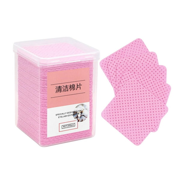 Paquete de 200 Toallitas Adhesivas Removedor de Toallitas Adhesivas Herramientas de Belleza para Pestañas Sunnimix Toallitas de pegamento de extensión de pestañas