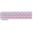 thumbnail image 3 of Ambesonne Romantic Fabric by the Yard Upholstery, Heart-Shaped Candies Art, 2 Yards, Dark Magenta Turquoise, 3 of 5