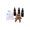 Brown Style2, variant on Fanoery Swaying Wooden Man Figurine Car Ornament - Hand Carved with Magnetic Base, Head Shaking Stress Reliever for Dashboard &