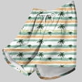 thumbnail image 3 of Mens Hawaii Swim Trunks 2 In 1 with Compression Liner 5 Inch Bathing Suit Athletic-Fit Elastic Waist Shorts with Pockets Bathing Suit Built-In Board Shorts, 3 of 5
