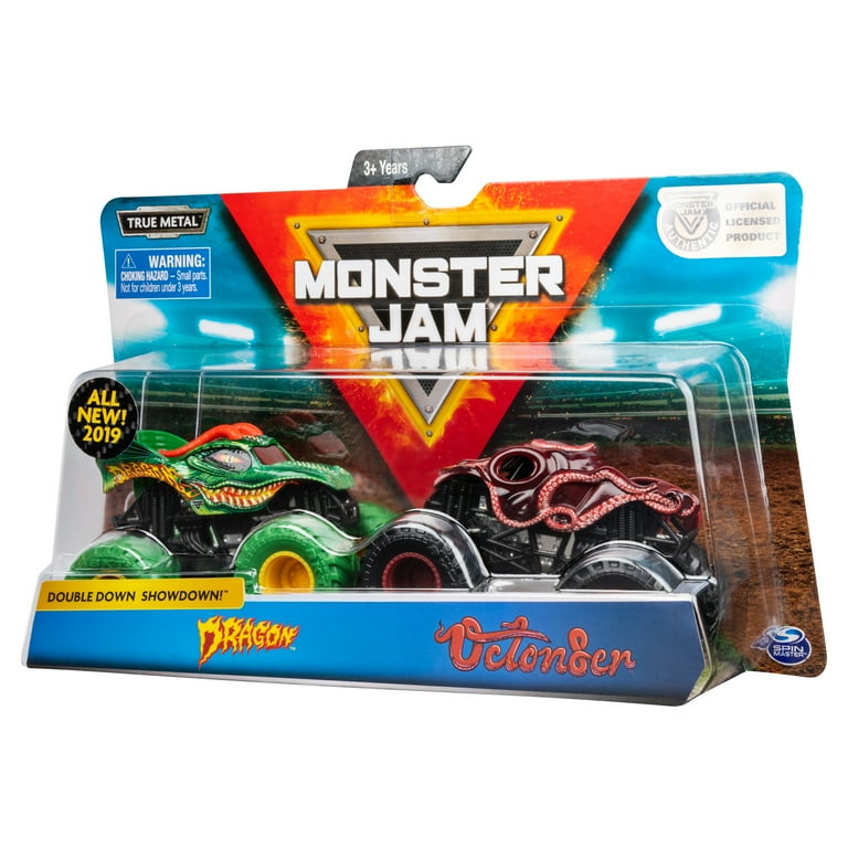 Monster Jam Official Dragon Vs. Octon8er Die Cast Monster Trucks 1