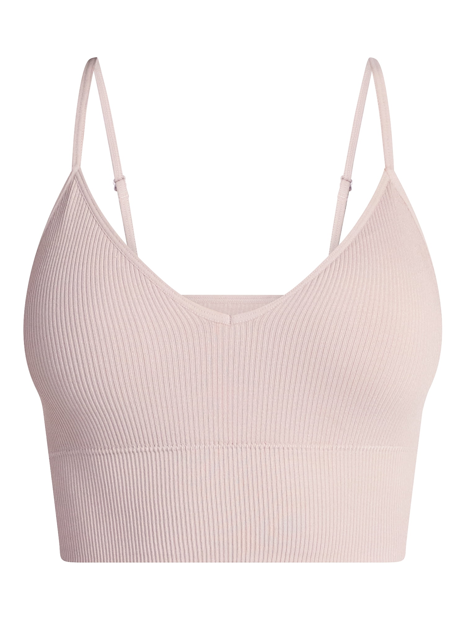 No Boundaries Seamless Core Longline Triangle Bra, Women's XS-XXXL